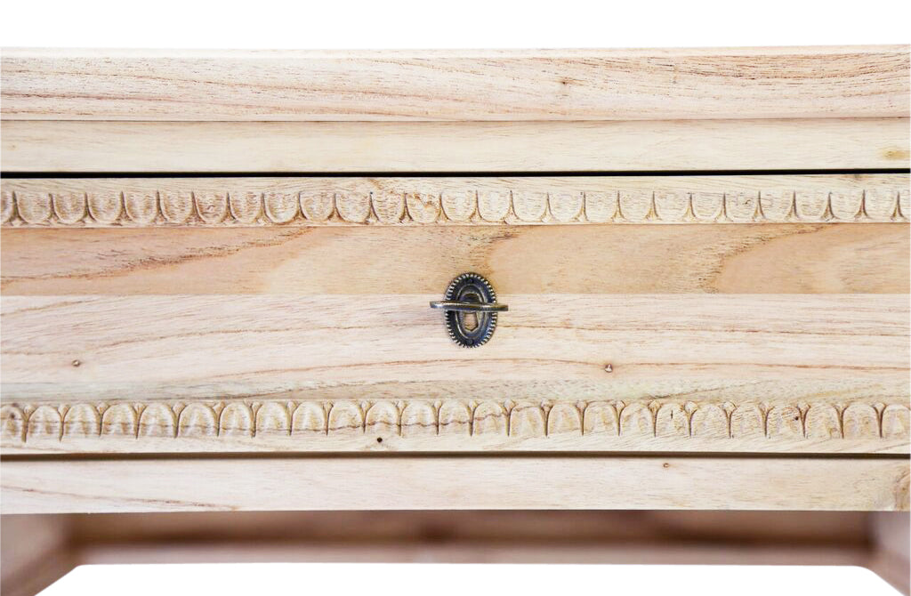 Colette Desk | French Neoclassical Elegance in Natural Wood | Ave Home