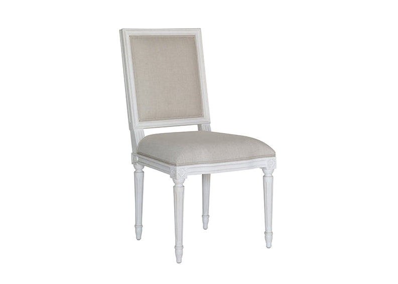 Regent Dining Chair Louis XVI Style in Antique White Ave Home