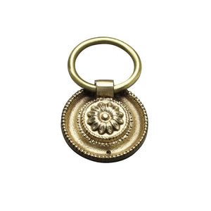 Traditional Rosette Ring Pull, Brass