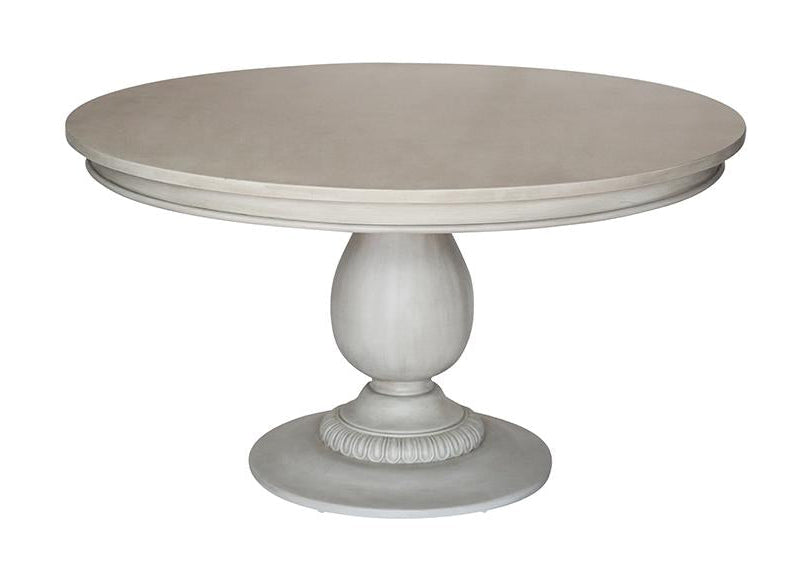 Charlotte Pedestal Table - Aged French Grey | AVE HOME